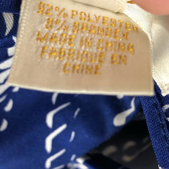 JB BY JULIE BROWN Blue White Knotted Maxi Dress XS Nautical Summer Rope Beach - Picture 6 of 7